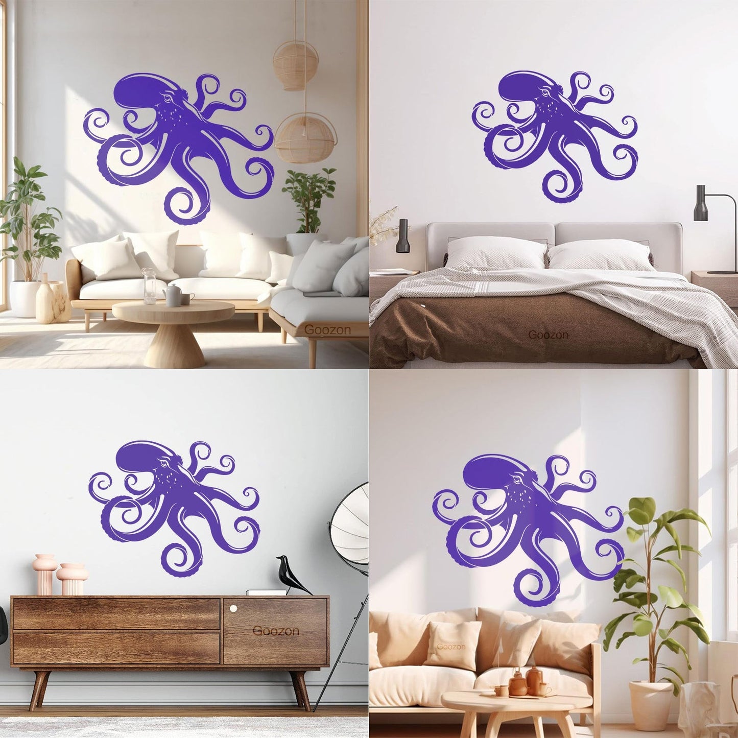 Engraving Decals Octopus Tentacles Animal Ocean Marine Style Equipped With Transfer Film Kit