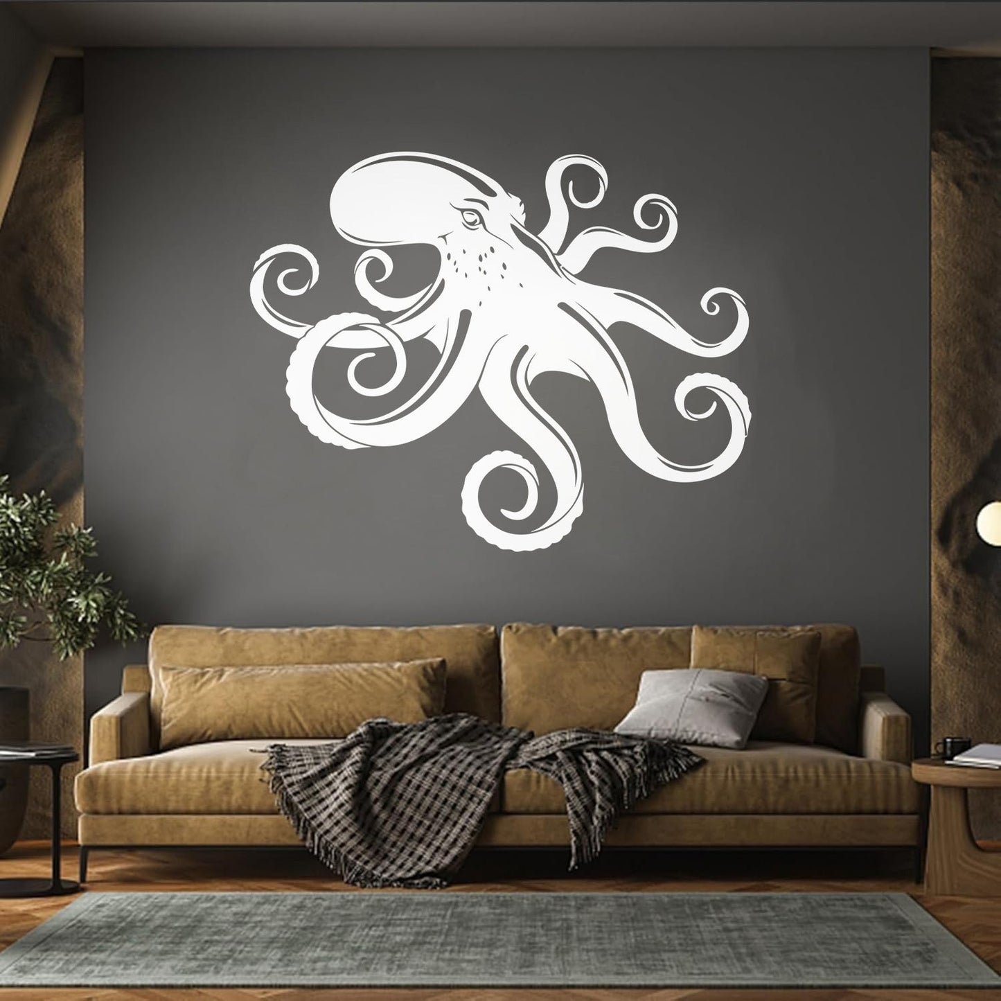 Engraving Decals Octopus Tentacles Animal Ocean Marine Style Equipped With Transfer Film Kit