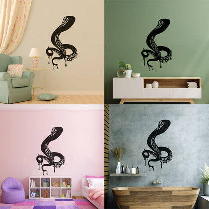 Wall Vinyl Sticker Decor Octopus Tentacles Ocean Marine Sea Animal Multiple Size Options