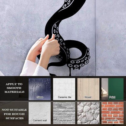 Wall Vinyl Sticker Decor Octopus Tentacles Ocean Marine Sea Animal Multiple Size Options