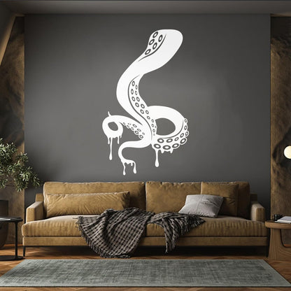 Wall Vinyl Sticker Decor Octopus Tentacles Ocean Marine Sea Animal Multiple Size Options