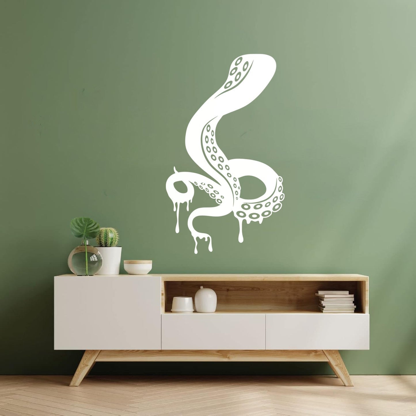 Wall Vinyl Sticker Decor Octopus Tentacles Ocean Marine Sea Animal Multiple Size Options