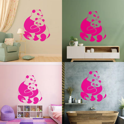Lettering Stickers Panda Animal Baby Ation Kids Window Decals