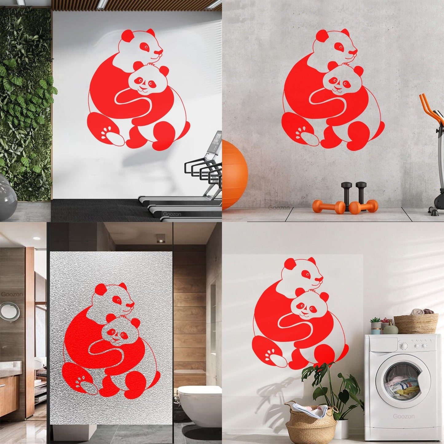 Lettering Stickers Panda Animal Baby Ation Kids Window Decals