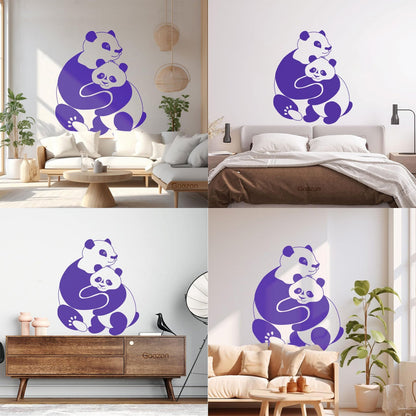 Lettering Stickers Panda Animal Baby Ation Kids Window Decals