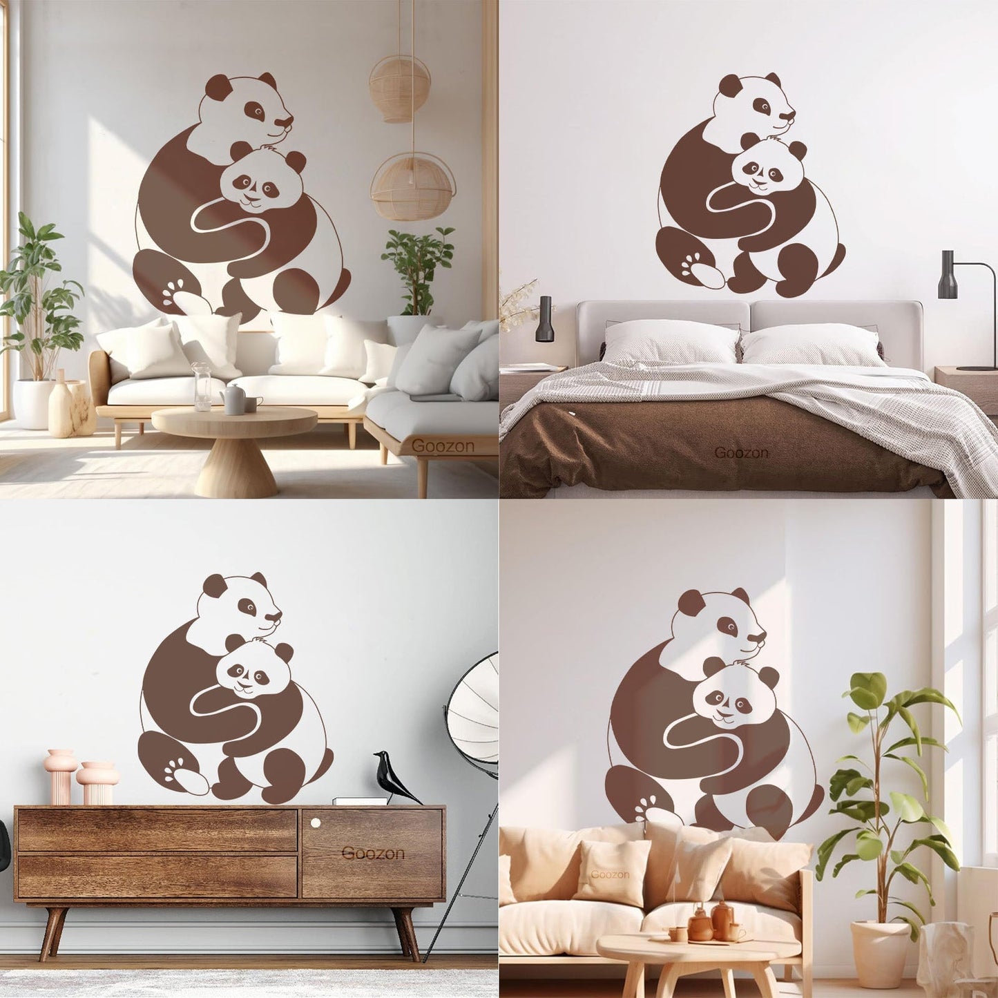 Lettering Stickers Panda Animal Baby Ation Kids Window Decals