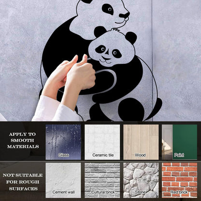 Lettering Stickers Panda Animal Baby Ation Kids Window Decals