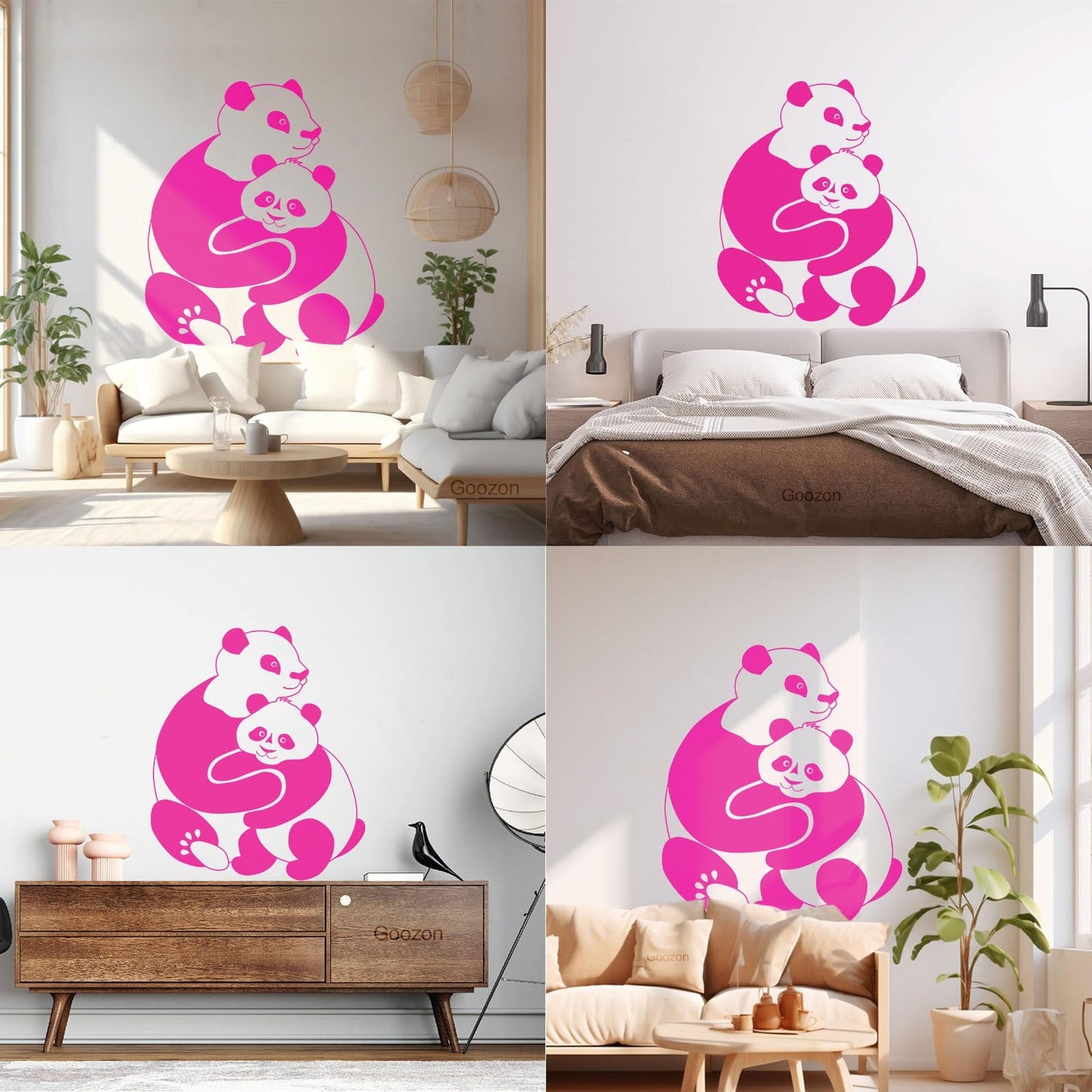 Lettering Stickers Panda Animal Baby Ation Kids Window Decals