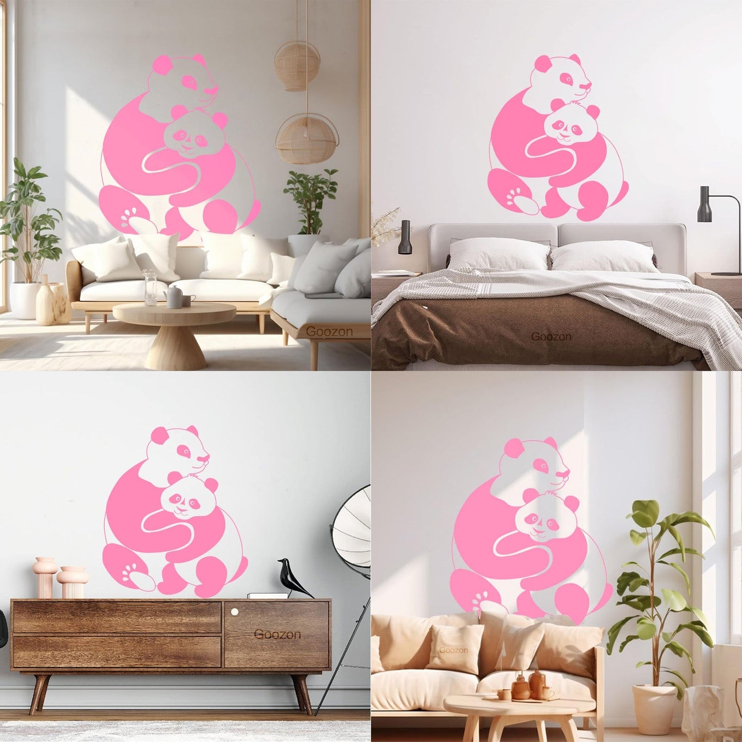 Lettering Stickers Panda Animal Baby Ation Kids Window Decals