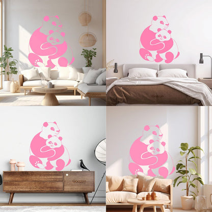 Lettering Stickers Panda Animal Baby Ation Kids Window Decals