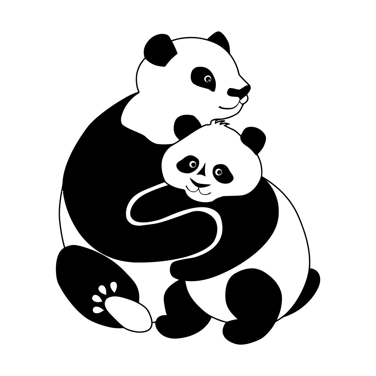 Lettering Stickers Panda Animal Baby Ation Kids Window Decals