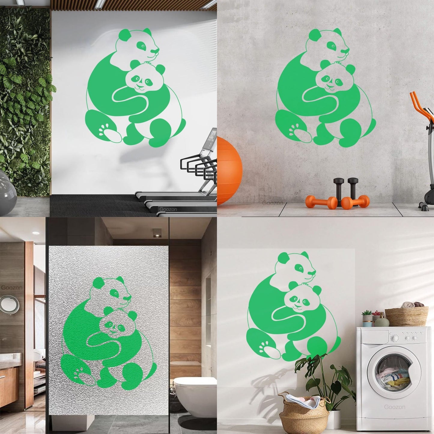 Lettering Stickers Panda Animal Baby Ation Kids Window Decals