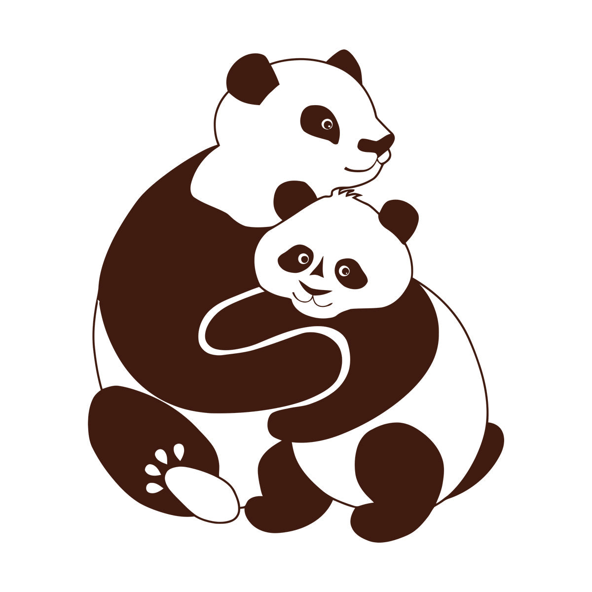 Lettering Stickers Panda Animal Baby Ation Kids Window Decals