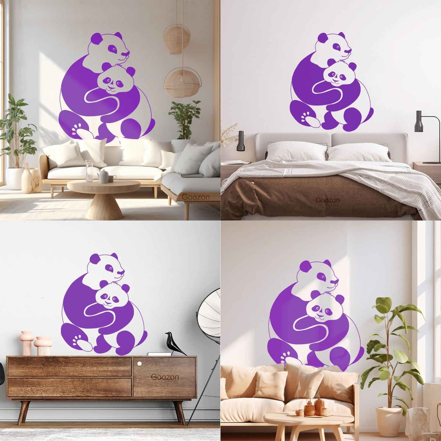 Lettering Stickers Panda Animal Baby Ation Kids Window Decals