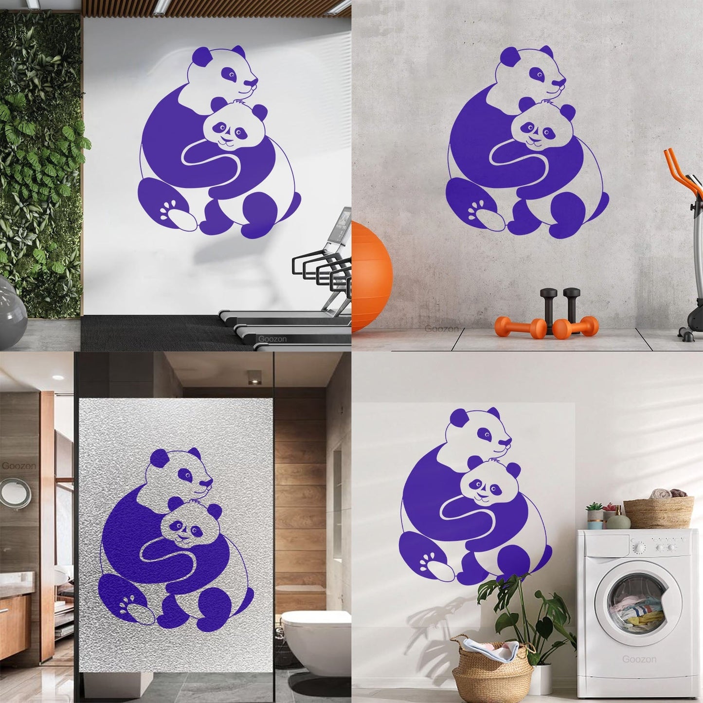 Lettering Stickers Panda Animal Baby Ation Kids Window Decals