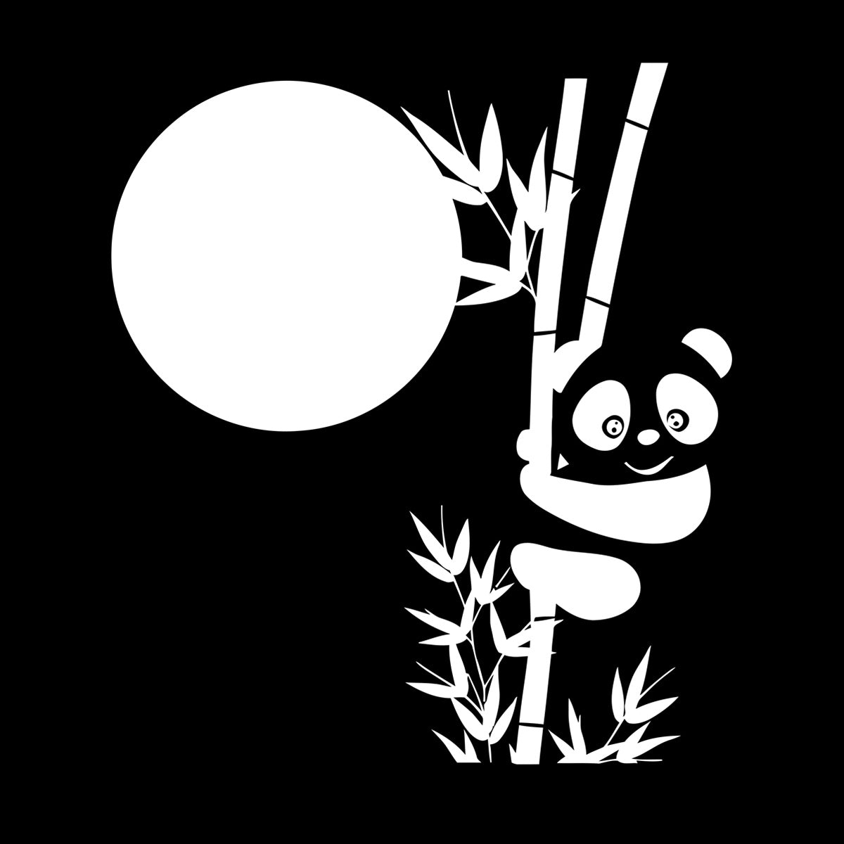 Wall Decals Paster Paper Panda Bamboo Cute Animal Asian Glass Stickers