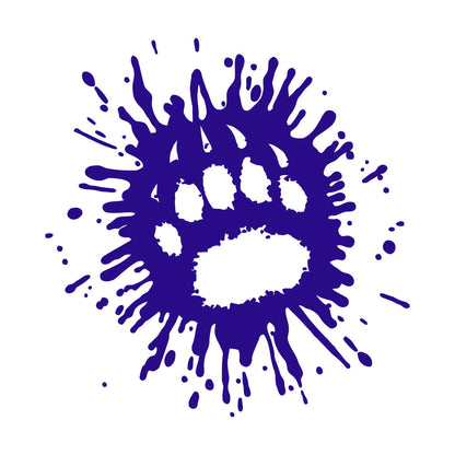 Vinyl Art Sticker Paw Print Animal Tribal Ornament Hunting Club Waterproof