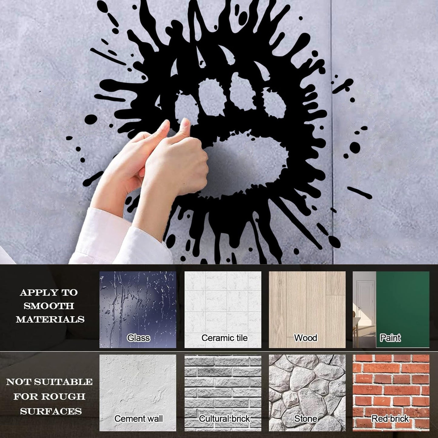 Vinyl Art Sticker Paw Print Animal Tribal Ornament Hunting Club Waterproof