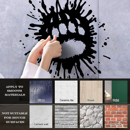 Vinyl Art Sticker Paw Print Animal Tribal Ornament Hunting Club Waterproof