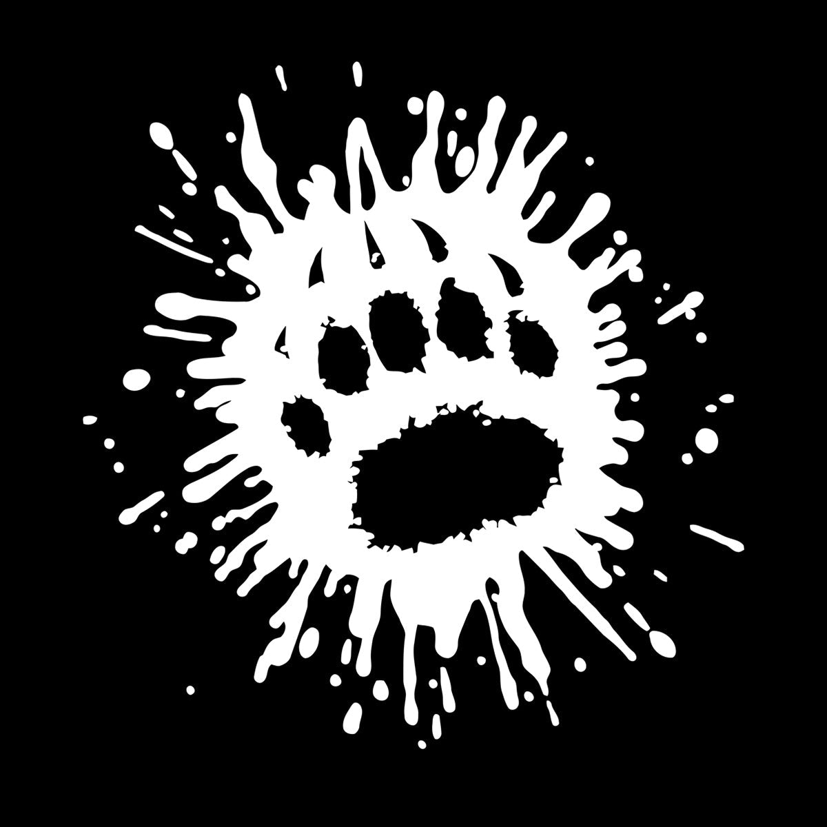 Vinyl Art Sticker Paw Print Animal Tribal Ornament Hunting Club Waterproof