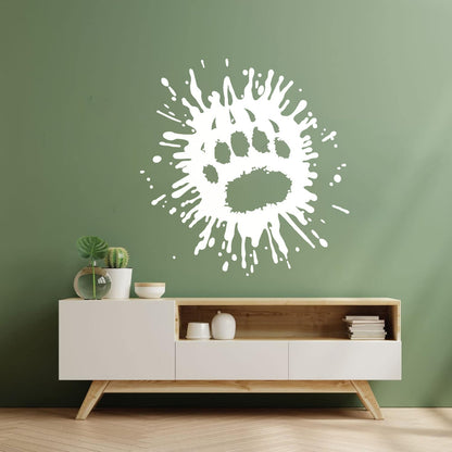 Vinyl Art Sticker Paw Print Animal Tribal Ornament Hunting Club Waterproof