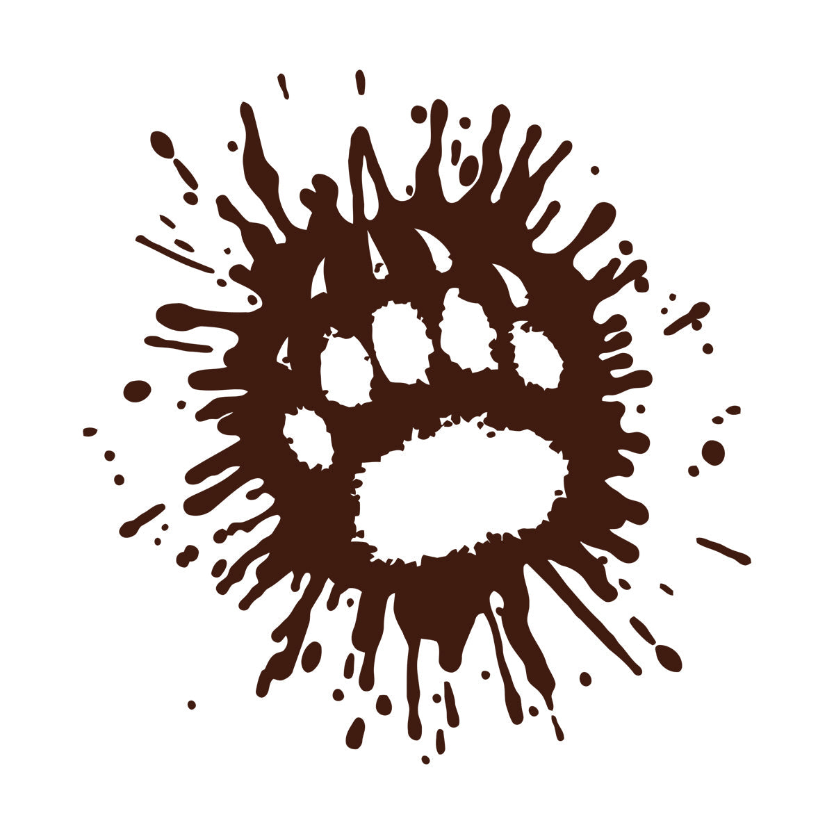Vinyl Art Sticker Paw Print Animal Tribal Ornament Hunting Club Waterproof