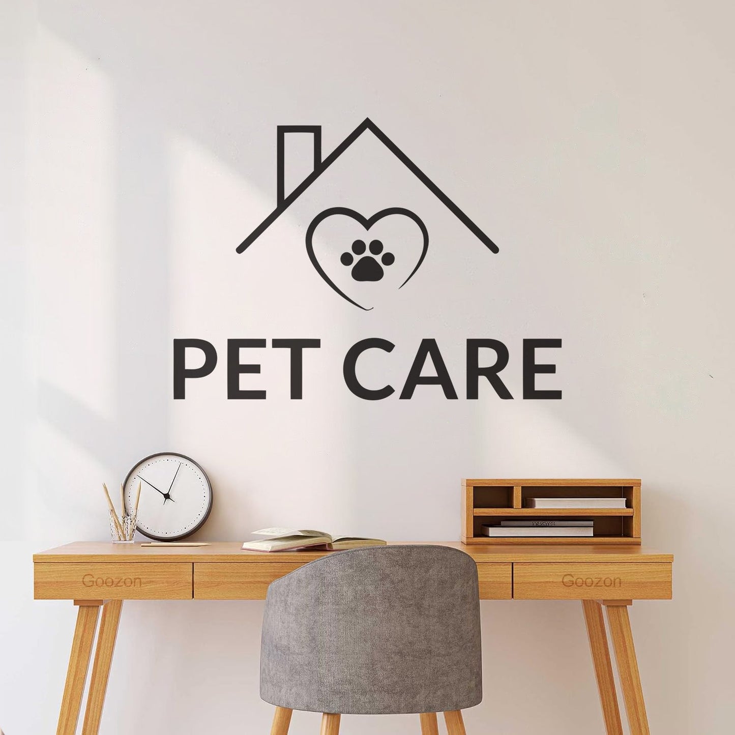 Vinyl Wall Decals Pet Care Home Animal Paw Print Glass Stickers