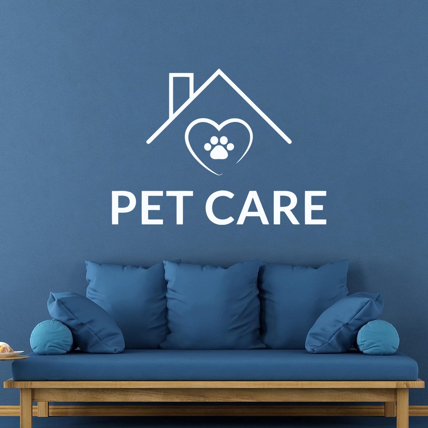 Vinyl Wall Decals Pet Care Home Animal Paw Print Glass Stickers