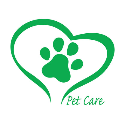 Pet Care Home Animals Love Paw Prints Engraving Decals Store Decoration