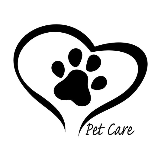 Pet Care Home Animals Love Paw Prints Engraving Decals Store Decoration