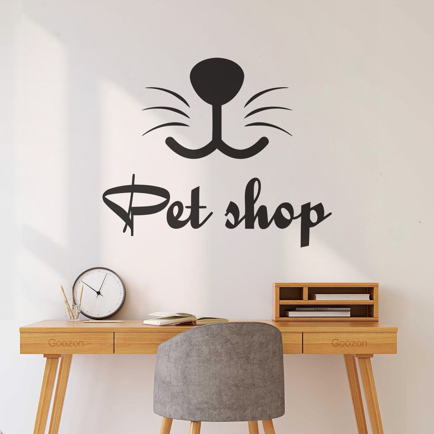 Engraving Stickers Pet Shop Home Animals Nursery Multi Color Selection