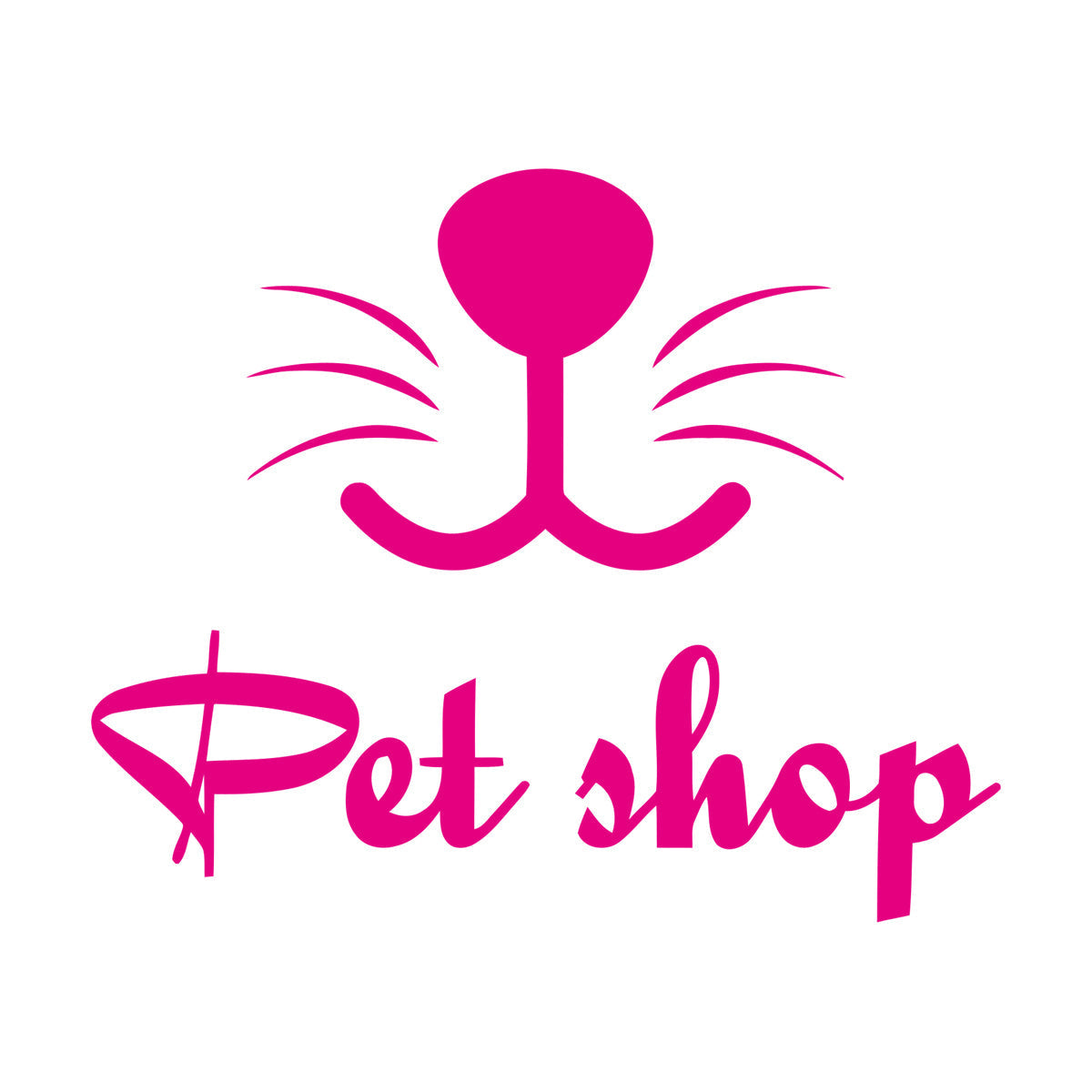 Engraving Stickers Pet Shop Home Animals Nursery Multi Color Selection