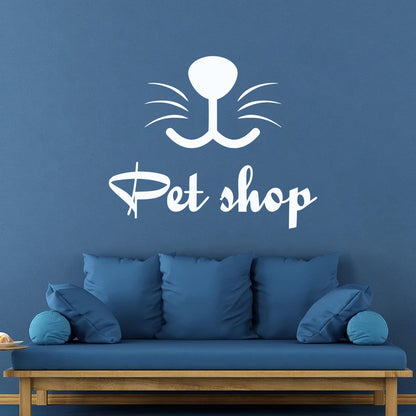 Engraving Stickers Pet Shop Home Animals Nursery Multi Color Selection