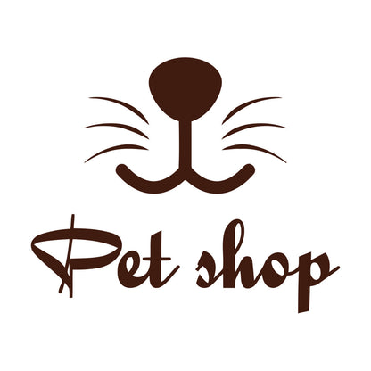 Engraving Stickers Pet Shop Home Animals Nursery Multi Color Selection