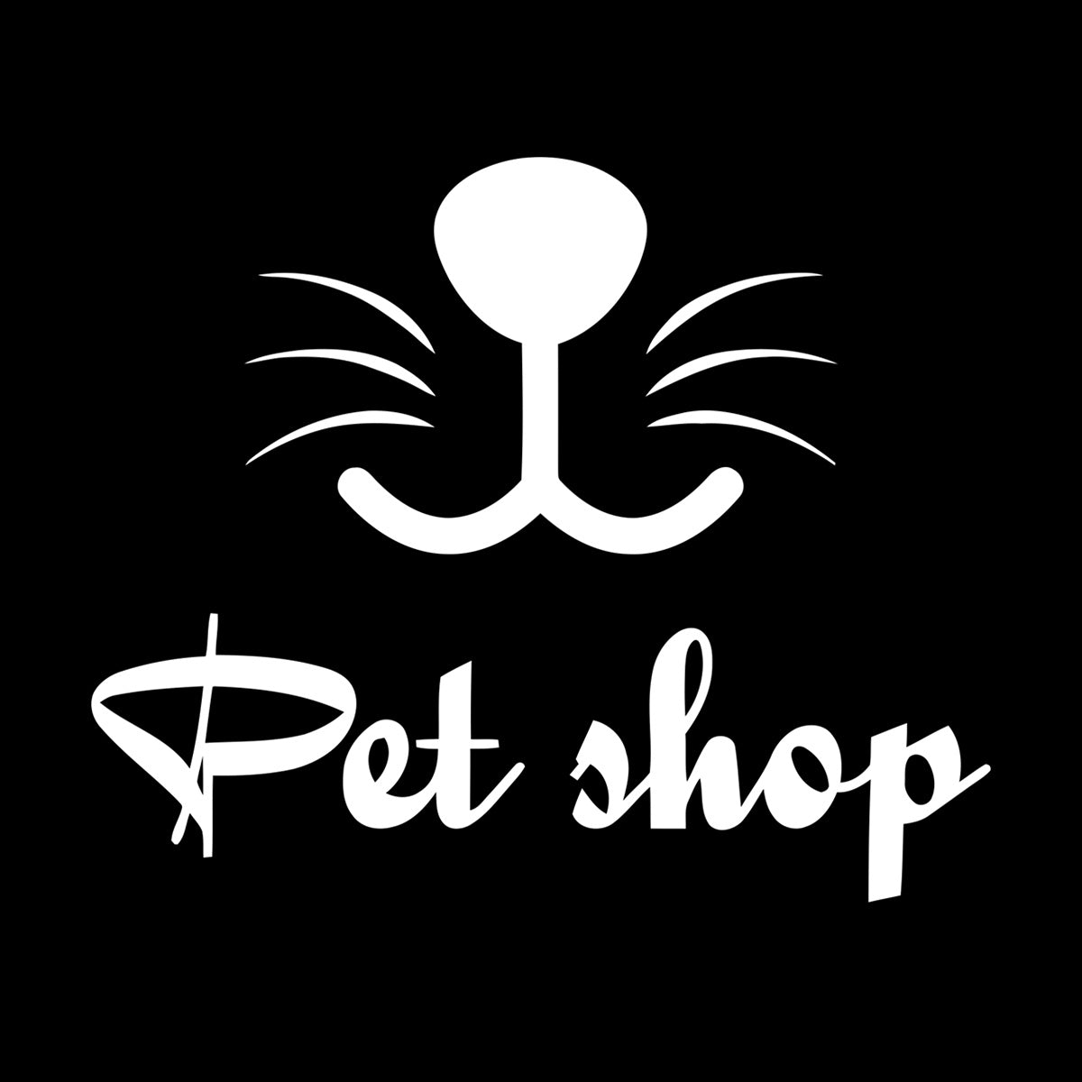 Engraving Stickers Pet Shop Home Animals Nursery Multi Color Selection