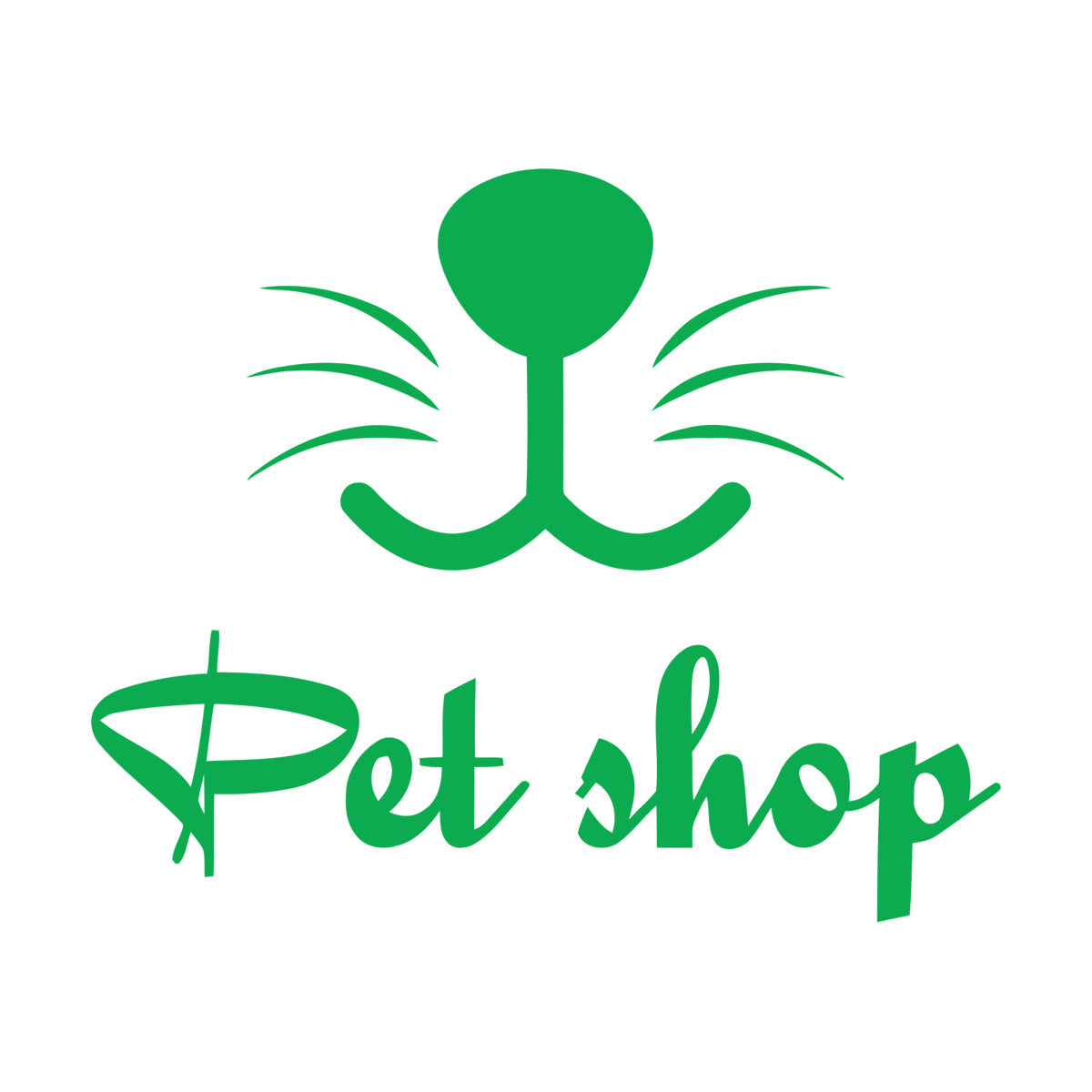 Engraving Stickers Pet Shop Home Animals Nursery Multi Color Selection