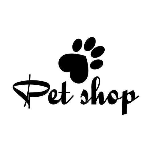 Pet Shop Nursery House Animals Paw Heart Wall Decals Paster Paper Multiple Size Options