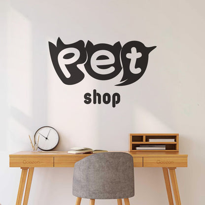 Vinyl Wall Decals Pet Shop Signboard Words Home Animals Personalized Customization