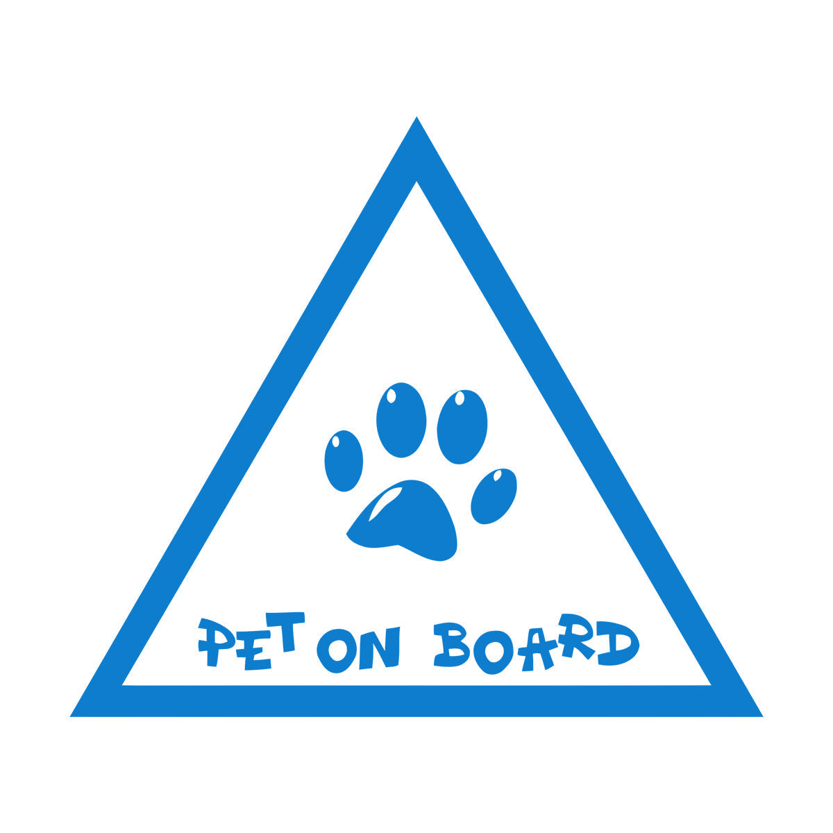 Wall Decals Pvc Phrase Pet On Board Paw Print Home Animals Do Not Damage The Wall Surface