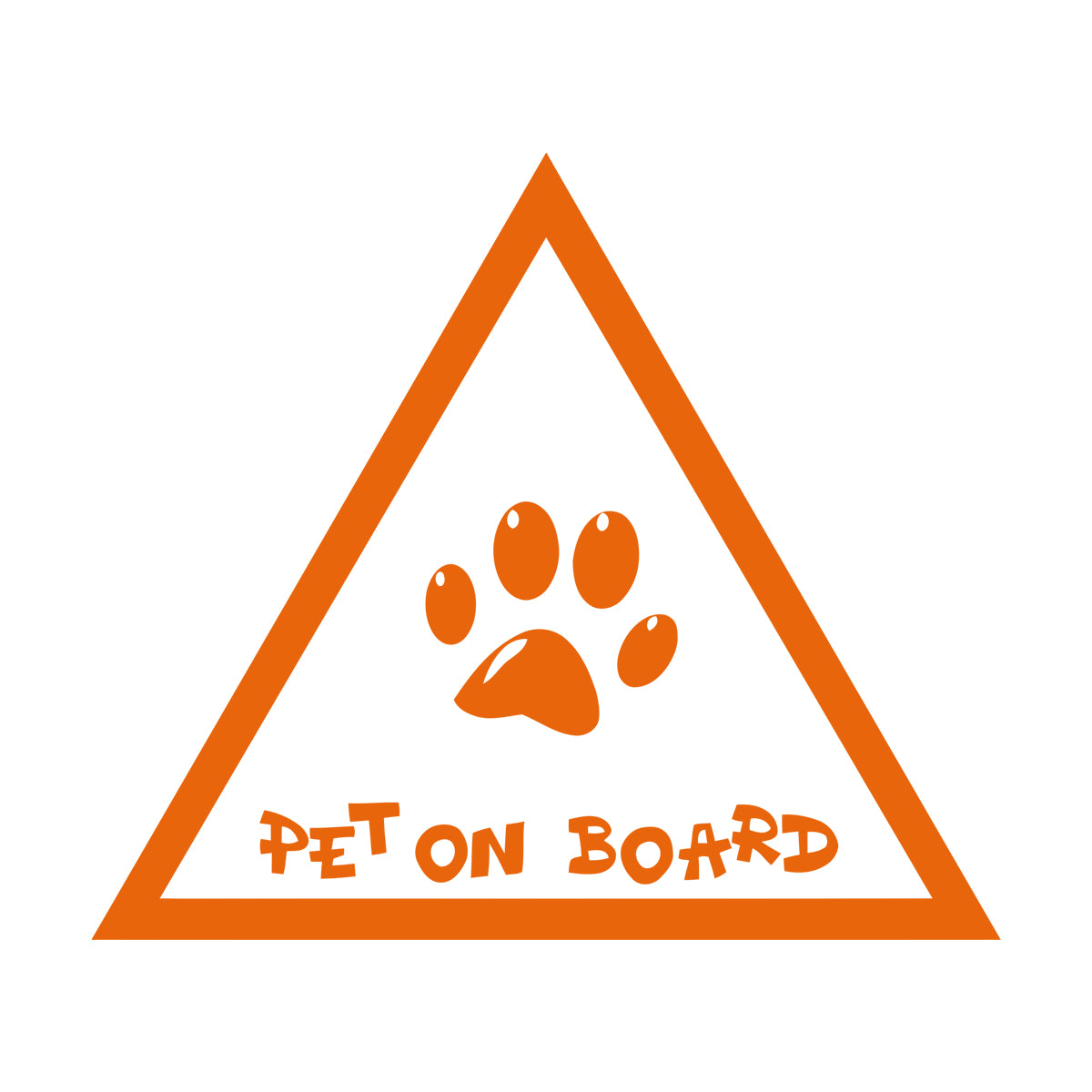 Wall Decals Pvc Phrase Pet On Board Paw Print Home Animals Do Not Damage The Wall Surface