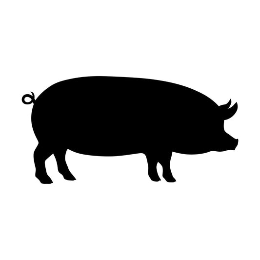 Lettering Stickers Pig Butcher Shop Piggy Animal Farm Wild Boar Multi Color Selection
