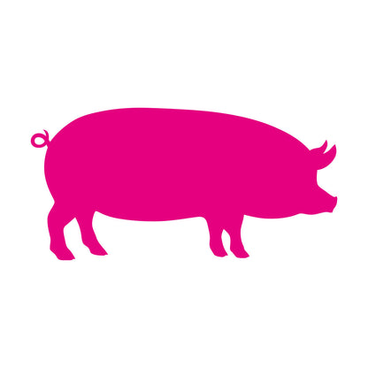 Lettering Stickers Pig Butcher Shop Piggy Animal Farm Wild Boar Multi Color Selection