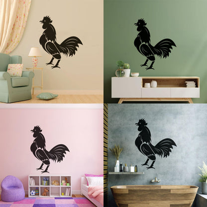 Wall Decals Pvc Rooster Bird Farm Village House Cock Animal Art Decoration