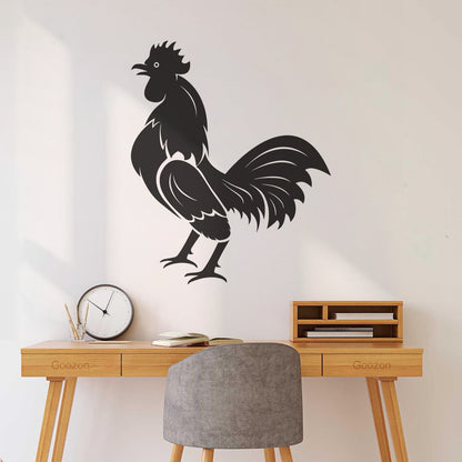 Wall Decals Pvc Rooster Bird Farm Village House Cock Animal Art Decoration