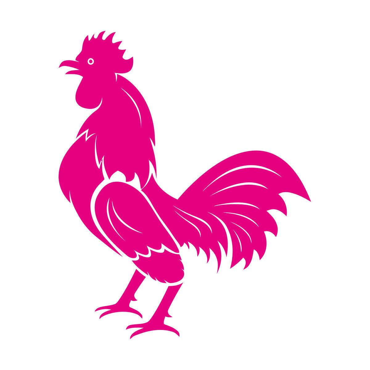 Wall Decals Pvc Rooster Bird Farm Village House Cock Animal Art Decoration