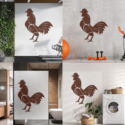 Wall Decals Pvc Rooster Bird Farm Village House Cock Animal Art Decoration