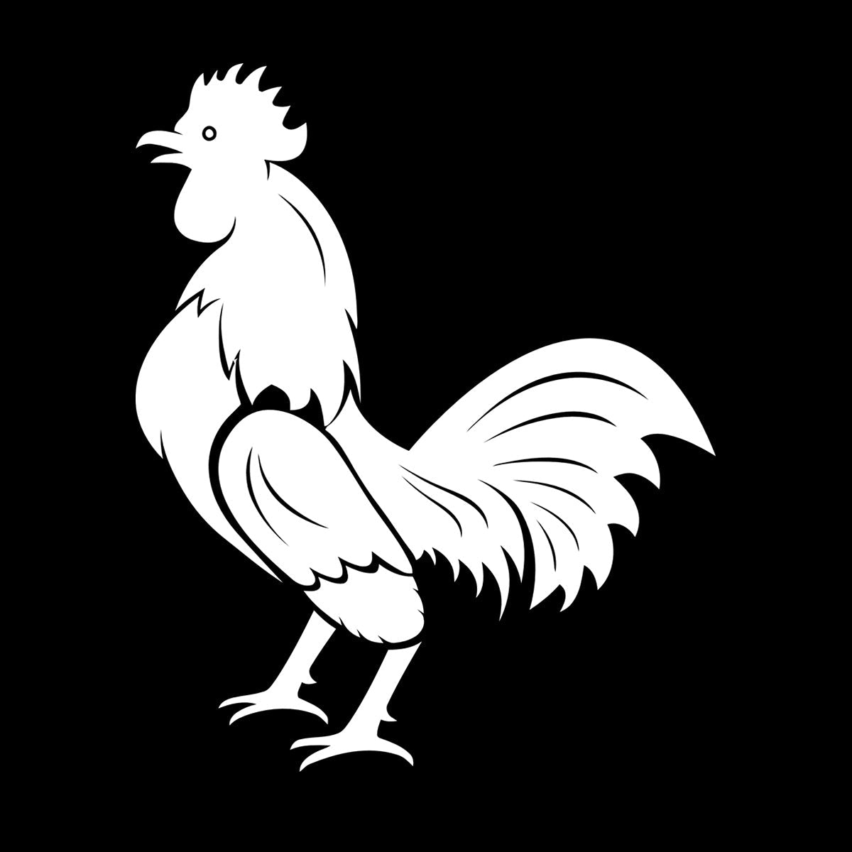Wall Decals Pvc Rooster Bird Farm Village House Cock Animal Art Decoration