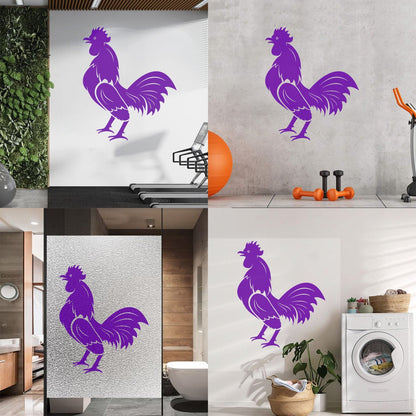 Wall Decals Pvc Rooster Bird Farm Village House Cock Animal Art Decoration