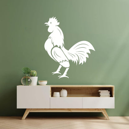 Wall Decals Pvc Rooster Bird Farm Village House Cock Animal Art Decoration