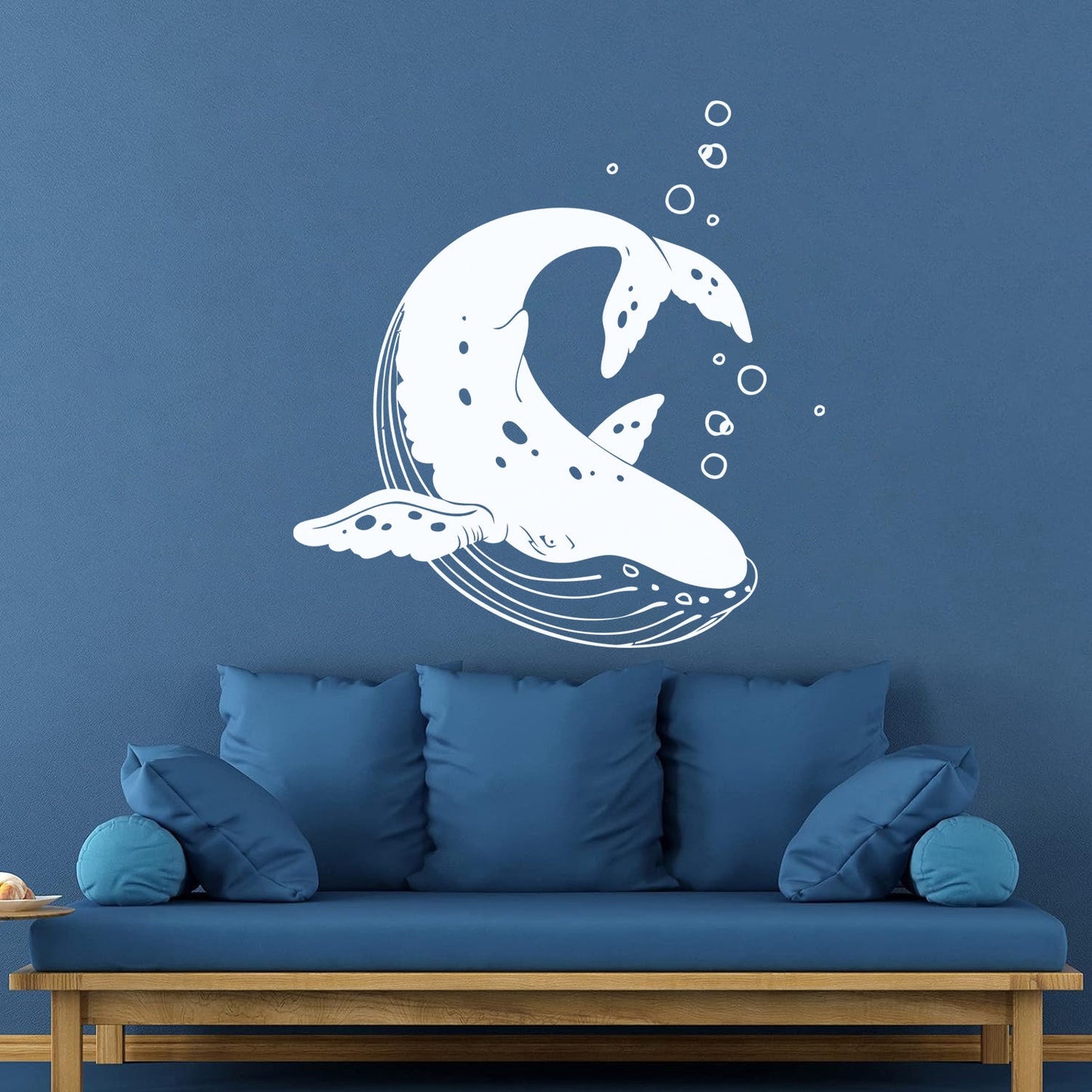 Lettering Stickers Rorqual Killer Whale Orca Sea Ocean Animal Wall Beautification